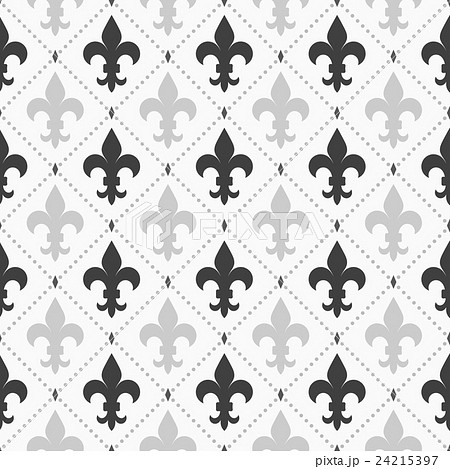 Shades of gray light and dark Fleur-de-lis Shades of gray light and dark Fleur-de-lis 24215397