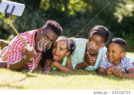 Happy family taking picture 24218735