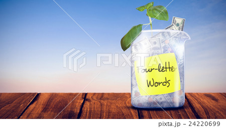 Composite image of four-letter words message Composite image of four-letter words message 24220699