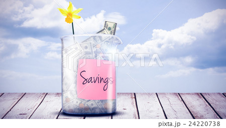 Composite image of savings message 24220738