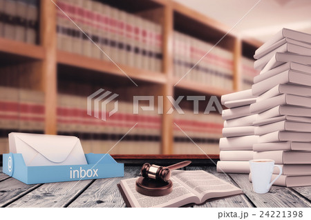 Composite image of hammer and gavel 24221398