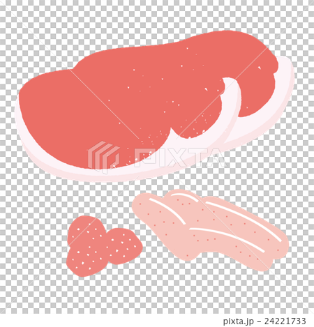 肉3種ロース肉,ソーセージ,肉団子 24221733