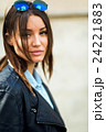 Portrait face of an young fashion brunette model 24221883