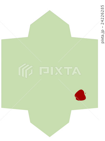 洋封筒の型紙1のイラスト素材