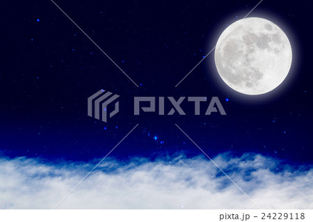 Romantic night with full moon 24229118