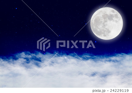 Romantic night with full moon 24229119
