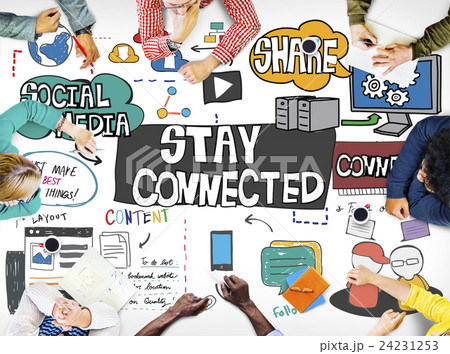Stay Connected Freindship Relationship Social Concept Stay Connected Freindship Relationship Social Concept 24231253