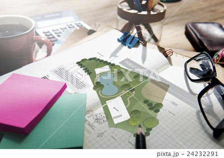 Coworking Space City Plan Mapping Concept 24232291