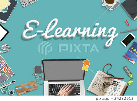 E-learning Technology Online Education Studying Concept E-learning Technology Online Education Studying Concept 24232913