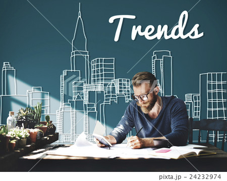 Trends Trend Trending Trendy Fashion Style Design Concept 24232974