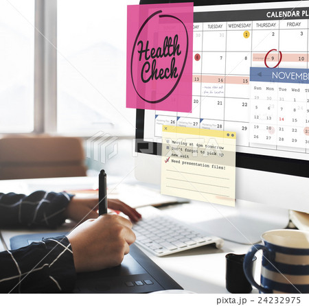 Health Check Healthcare and Medicine Wellness Schedule Concept 24232975