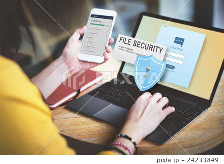 File Security Data Details Facts Information Media Concept 24233849