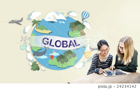 Global Climate Temperature Community Worldwide Concept 24234142