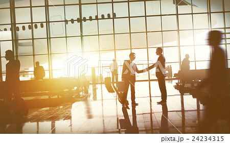 Business People Traveling Airplane AIrport Terminal Concept 24234315