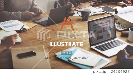 Illustrate Draw Imagination Creativity Inspiration Concept 24234927