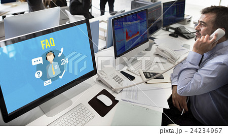 FAQ Enquiry Questions Guide Customer Support Concept 24234967