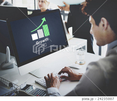 Growth Improvement Success Development Website Concept Growth Improvement Success Development Website Concept 24235007