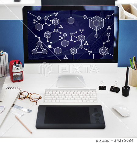 Molecular Structure Chemistry Science Experiment Concept 24235634