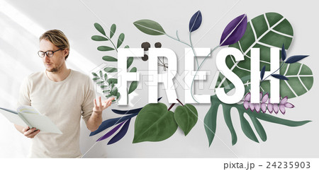 Fresh Leaves Green Healthy Organic Concept 24235903