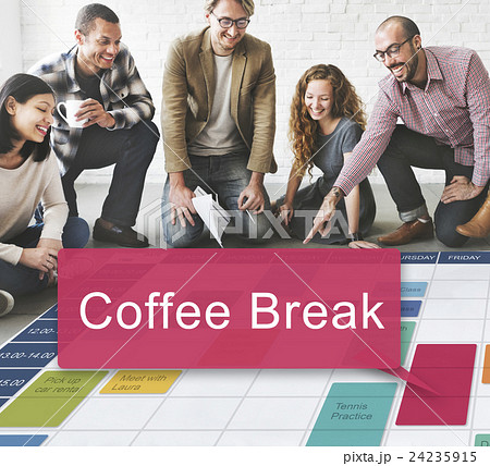 Coffee Break Enjoyment Relaxation Cafe Concept Coffee Break Enjoyment Relaxation Cafe Concept 24235915