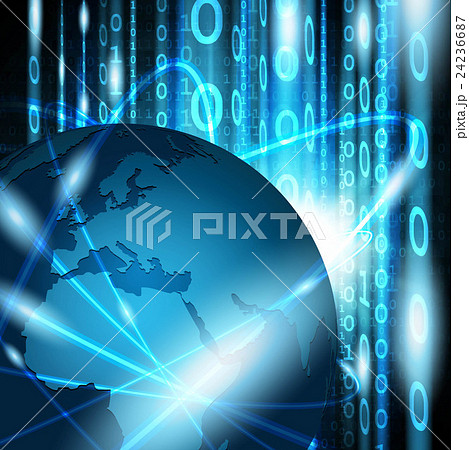 グローバルなネットワークとマトリクス背景 グローバルなネットワークとマトリクス背景 24236687