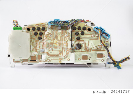 Back view of car speedometer 24241717