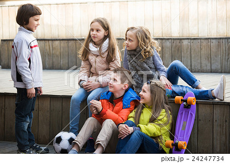 Kids sharing secrets as talking Kids sharing secrets as talking 24247734