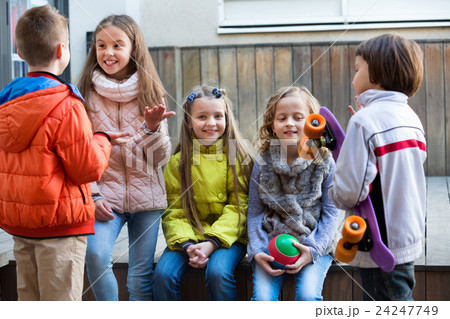Portrait of junior school girls and boys 24247749