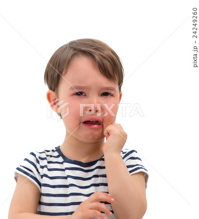 crying baby girl isolated crying baby girl isolated 24249260