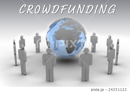 Composite image of the word crowdfunding 24251122