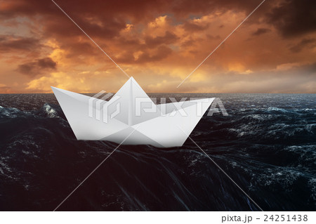 Composite image of image of a virtual origami 24251438
