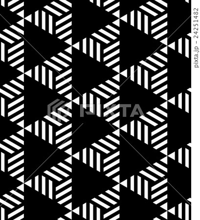 Black and white striped and black triangles Black and white striped and black triangles 24251482