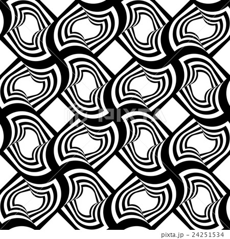 Black and white striped twisted grid 24251534