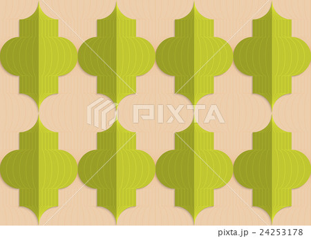 Retro fold green striped bulbs 24253178