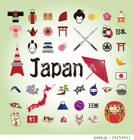 Japanese illustration icon. 24254411