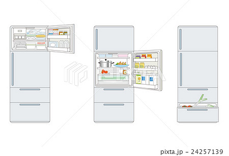 冷蔵庫のイラスト素材