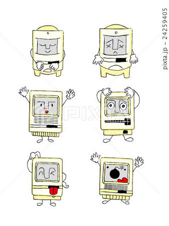レトロパソコン、オールドマック、一体型パソコン 24259405