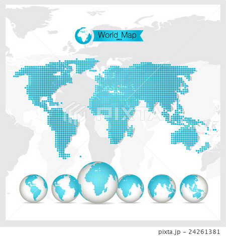 World Map and Globe, vector illustration. World Map and Globe, vector illustration. 24261381