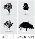 Set of vector tree silhouettes. 24261535