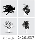 Set of vector tree silhouettes. 24261537