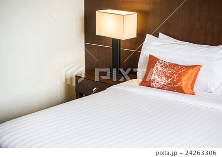Pillow on bed 24263306
