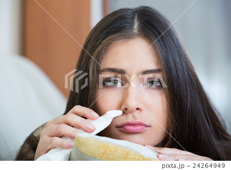Young girl is melancholy Young girl is melancholy 24264949