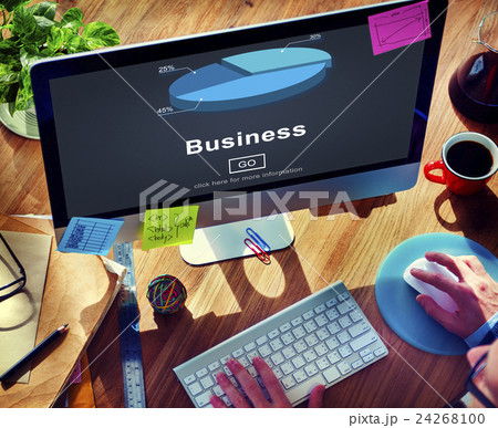 Business Organization Pie Chart Statistics Concept Business Organization Pie Chart Statistics Concept 24268100