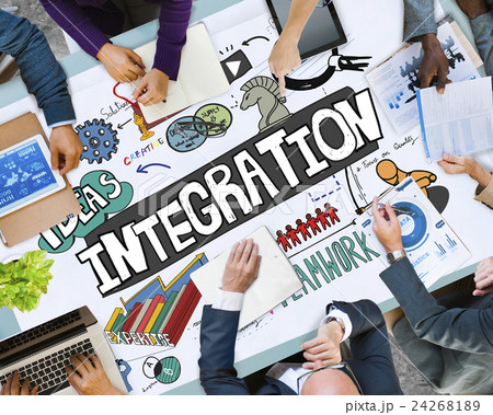 Integration Blend Combine Merge Unite Consolidate Concept 24268189