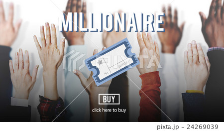 Millionaire Prize Ticket Lottery Concept Millionaire Prize Ticket Lottery Concept 24269039