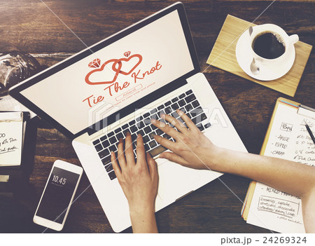 Tie The Knot Wedding Day Love Concept 24269324