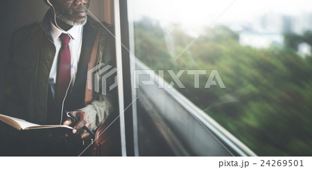 Businessman Travel Passenger African Descent Concept 24269501