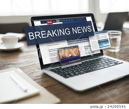 Breaking News Media Announcement Social Concept Breaking News Media Announcement Social Concept 24269545