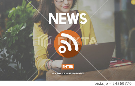 News Information Announcement Broadcast Concept News Information Announcement Broadcast Concept 24269770