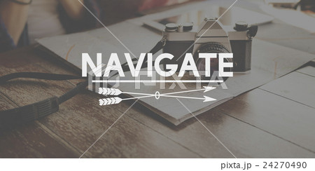 Navigate Course Location Pilot Planning Tansport Concept Navigate Course Location Pilot Planning Tansport Concept 24270490